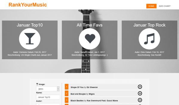 Music Charts App